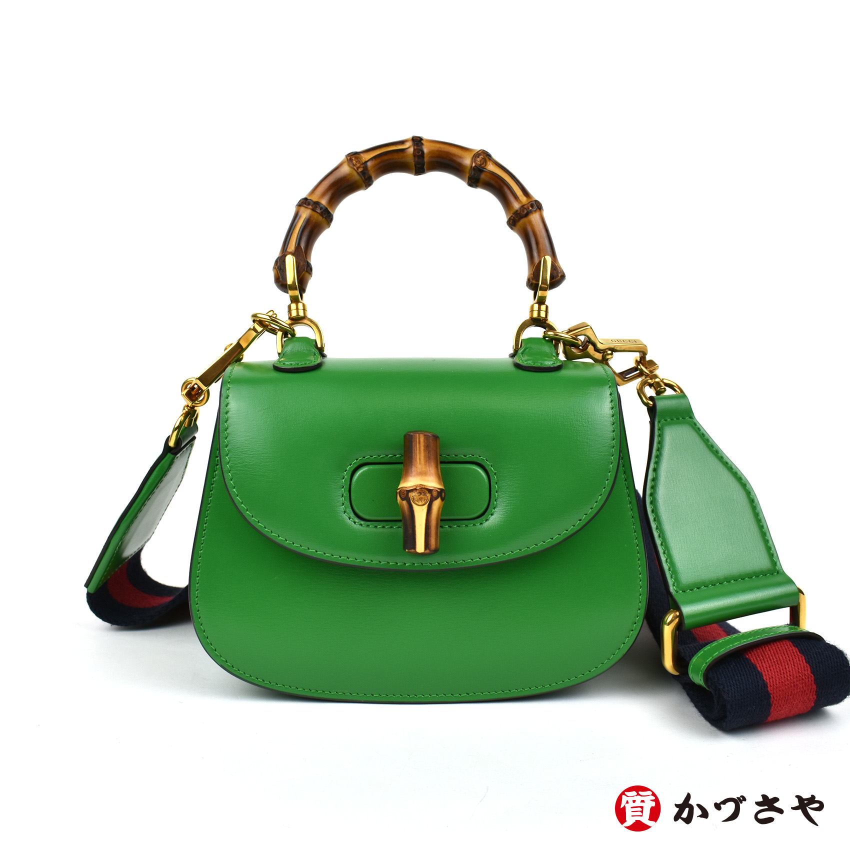 店頭ネット発売】 GUCCI グッチ バンブー1947ミニ グリーン